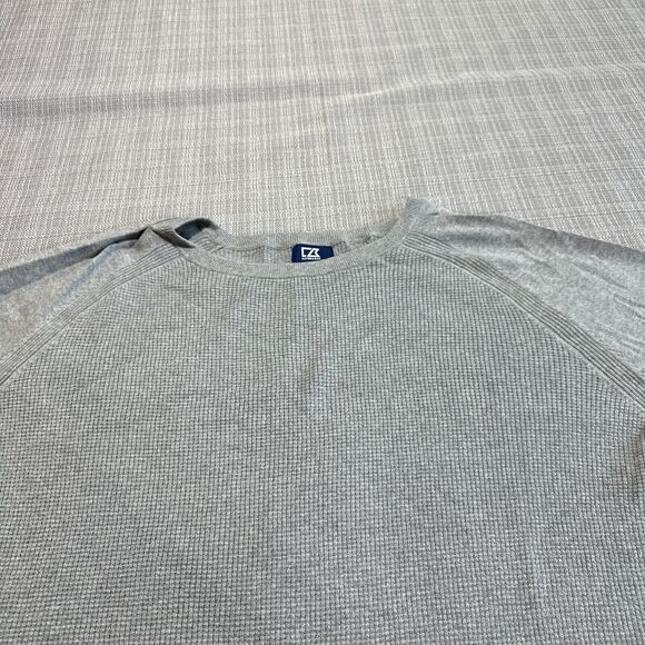 Cutter Buck Sweater Mens 3X‎ Big Grey Thermal Pullover Outdoors Base Layer - Picture 3 of 10